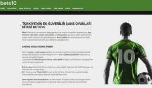 Bets10 Erişim İncelemesi Yeni Yıl – 2023 Yılında Canlı Bahis Kayıt